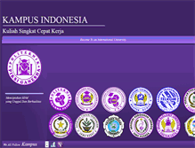 Tablet Screenshot of kampus-indonesia.com